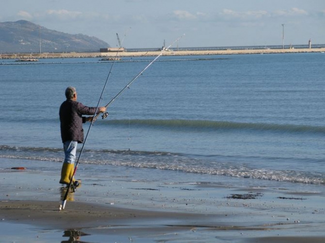 Pescare al mare e il piu rilassante.JPG